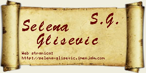Selena Glišević vizit kartica